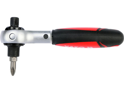 Ráčna 1/4" 115 mm kombinovaná s otočnou hlavicí