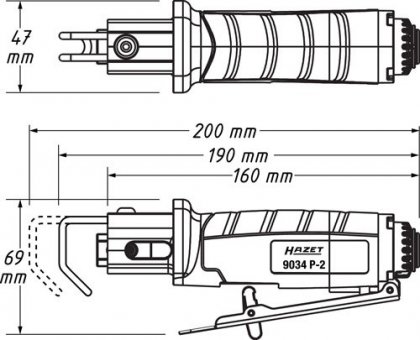 Pneumatická pilka přímočará HAZET 9034P-2