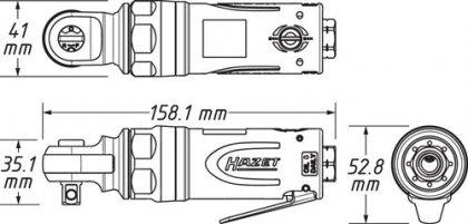 Pneumatický ráčnový šroubovací utahovák HAZET 9021SR-1