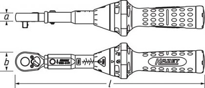 Momentový klíč 3/8" HAZET 5110-3CT