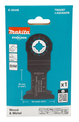pilový list rovný 45x45mm BiM TMA087 Starlock (i pro O.I.S.)