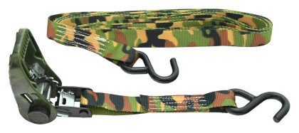 Popruh s ráčnou a háky 2ks 500daN 25mm x 5m KAMU