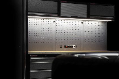 Sestava dílenského nábytku PROFI s vysokou úzkou skříní, 6 ks - AHP1300