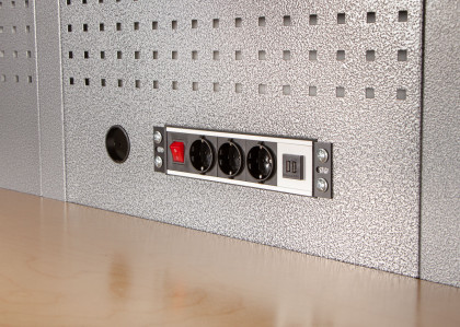 Sestava dílenského nábytku PROFI s vysokou úzkou skříní, 6 ks - AHP1300