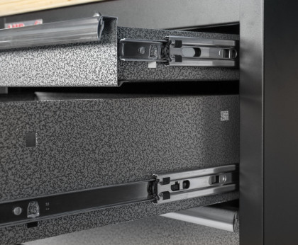 Sestava dílenského nábytku PROFI s vysokou úzkou skříní, 6 ks - AHP1300