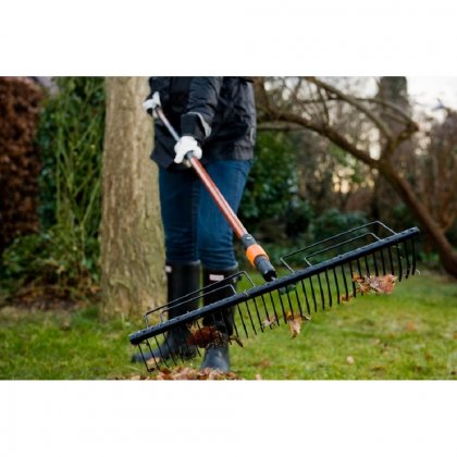 Hrábě trávníkové široké Fiskars QuikFit, 57cm /1000656/