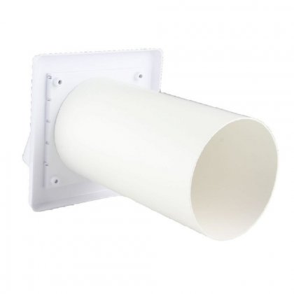 Větrací mřížka gravitační s klapkou 150x150 GK/100 bílá