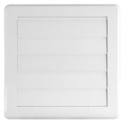 Větrací mřížka gravitační - VM 150x150 G/100 B bílá