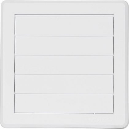 Větrací mřížka gravitační - VM 175x175 G/125 B bílá