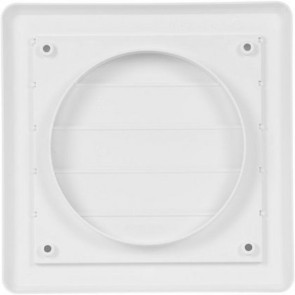 Větrací mřížka gravitační - VM 175x175 G/125 B bílá