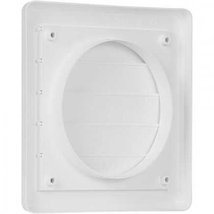Větrací mřížka gravitační - VM 175x175 G/125 B bílá