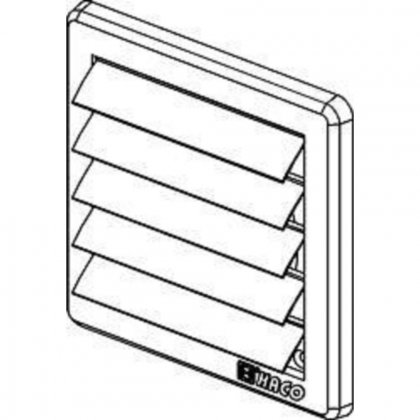 Větrací mřížka gravitační - VM 200x200 G/150 B bílá