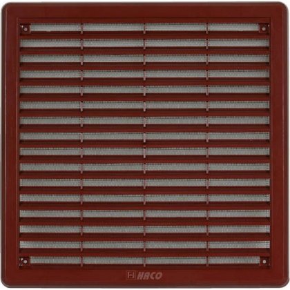 Větrací mřížka se síťovinou - krytka - VM 250x250 KH hnědá