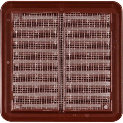 Větrací mřížka se síťovinou - krytka - VM 100x100 KH hnědá