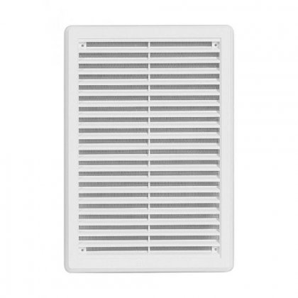Větrací mřížka se síťovinou - krytka - VM 200x300 KB bílá