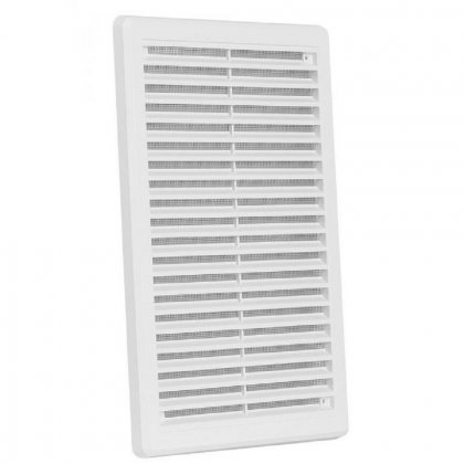 Větrací mřížka se síťovinou - krytka - VM 200x300 KB bílá