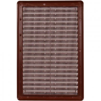 Větrací mřížka se síťovinou - krytka - VM 200x300 KH hnědá