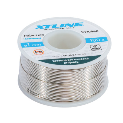 Pájecí cín bezolovnatý 1 mm / 100 g
