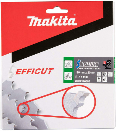 kotouč pilový dřevo Efficut 190x1.85x20mm 60Z = old E-11162