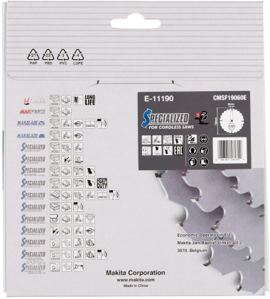 kotouč pilový dřevo Efficut 190x1.85x20mm 60Z = old E-11162