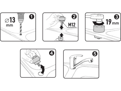 Děrovač do plechu - šroubový, O díry 32mm, CrV