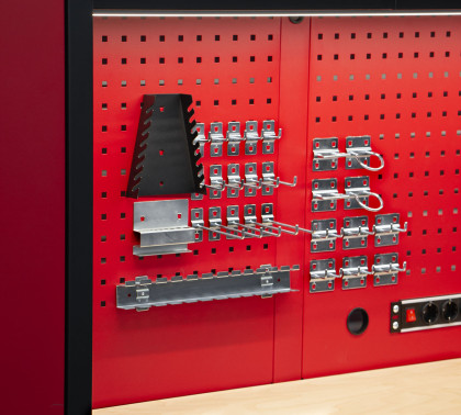 Sada háků a držáků do děrované desky, 28 ks, AHProfi - AH40768