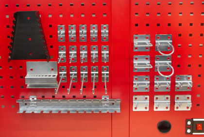 Sada háků a držáků do děrované desky, 28 ks, AHProfi - AH40768