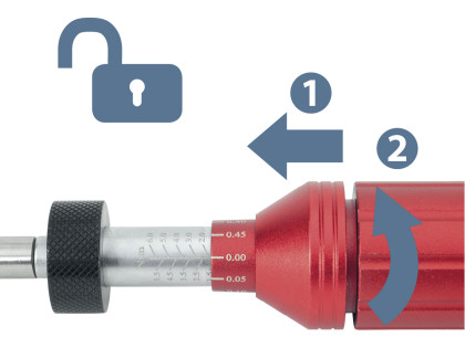 šroubovák momentový na hroty, 1/4", 1-6Nm