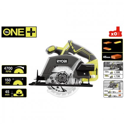 Aku okružní pila Ryobi R18CSP-0, 18V, 150mm