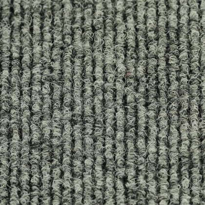 Textilní gumová hliníková kartáčová vstupní rohož FLOMA Alu Low - 150 x 100 x 1 cm