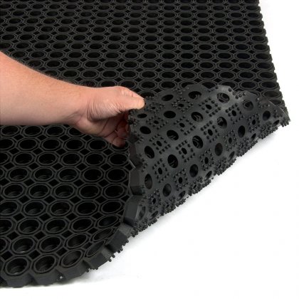 Gumová vstupní čistící rohož na hrubé nečistoty Octomat - 150 x 100 x 2,3 cm