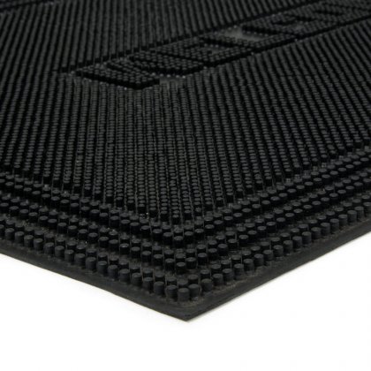 Gumová vstupní kartáčová rohož Welcome - Rectangle - 60 x 40 x 0,7 cm