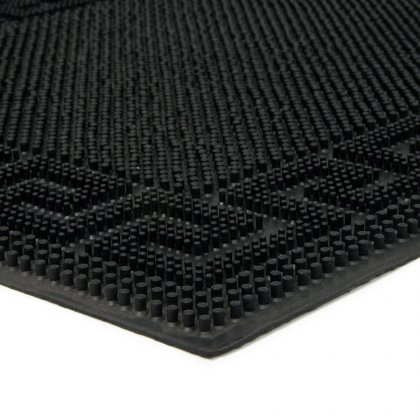 Gumová vstupní kartáčová rohož Pins - Deco - 60 x 40 x 0,8 cm