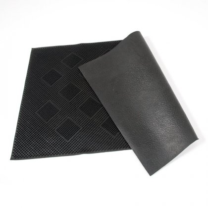Gumová vstupní kartáčová rohož Squares - 75 x 45 x 0,7 cm