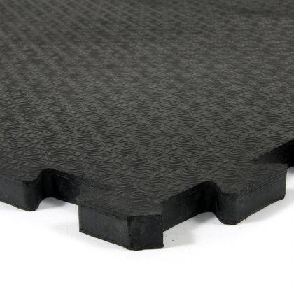Gumová podlahová zátěžová rýhovaná rohož Strong - 120 x 80 x 2 cm