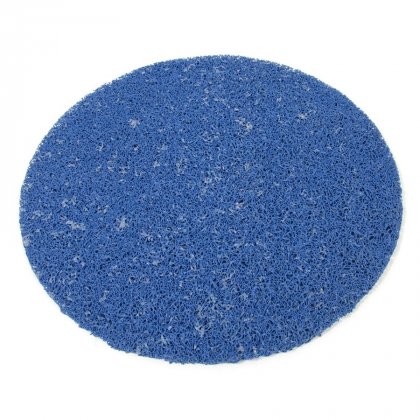 Modrá protiskluzová sprchová kulatá rohož Spaghetti - 54 x 1,2 cm