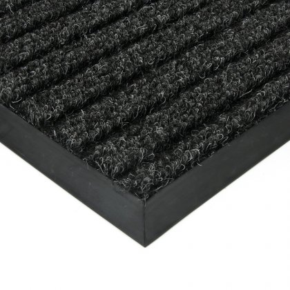Černá kobercová čistící zóna Shakira - 100 x 100 x 1,6 cm