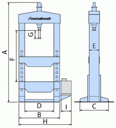 Ruční/nožní hydraulický lis WPP 30 BK