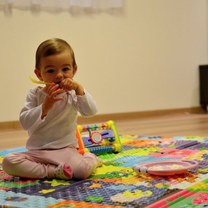 Dětská hrací pěnová skládací podložka Piggy, Casmatino - 200 x 140 x 0,9 cm