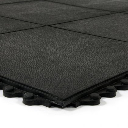 Gumová protiúnavová modulární rohož Solid Top Tile - 91 x 91 x 1,4 cm