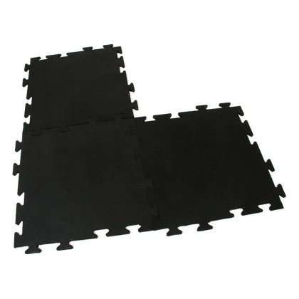 Gumová protiúnavová modulární rohož Flat Tile - 50 x 50 x 0,8 cm