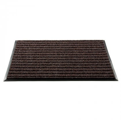 Hnědá textilní zátěžová čistící rohož Shakira - 150 x 200 x 1,6 cm