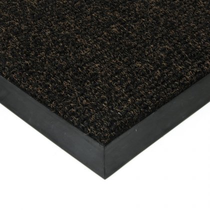 Černá textilní zátěžová čistící rohož Catrine - 500 x 200 x 1,35 cm