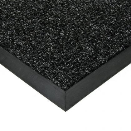Černá kobercová vnitřní čistící zóna Catrine - 50 x 100 x 1,35 cm