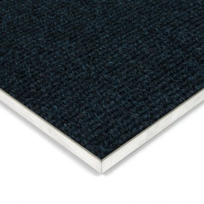 Modrá kobercová vnitřní čistící zóna Catrine - 200 x 200 x 1,35 cm