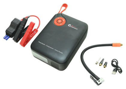 Kompresor AKU DIGITAL + JUMP STARTER s powerbankou 7.200mAh 600A