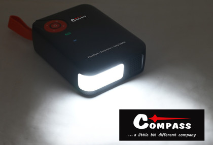 Kompresor AKU DIGITAL + JUMP STARTER s powerbankou 7.200mAh 600A