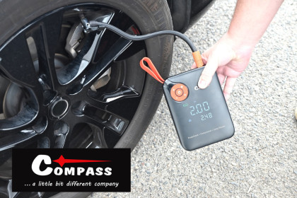 Kompresor AKU DIGITAL + JUMP STARTER s powerbankou 7.200mAh 600A