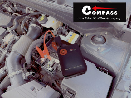 Kompresor AKU DIGITAL + JUMP STARTER s powerbankou 7.200mAh 600A