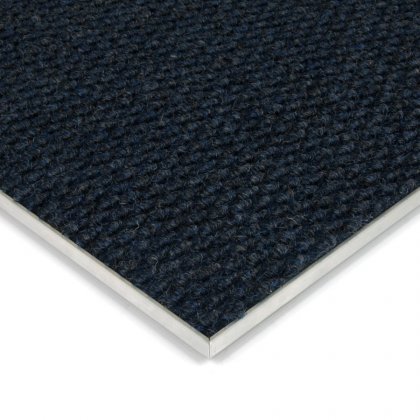 Modrá kobercová zátěžová vnitřní čistící zóna Fiona - 200 x 200 x 1,1 cm
